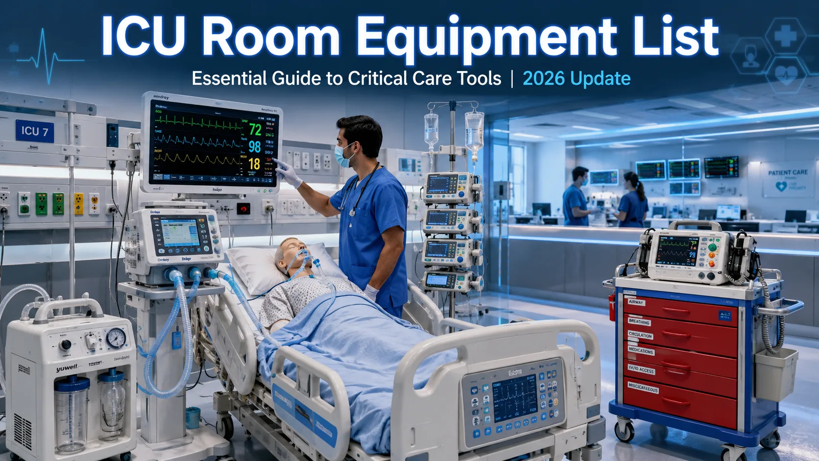 ICU Room Equipment List: Complete Guide for Critical Care 2026