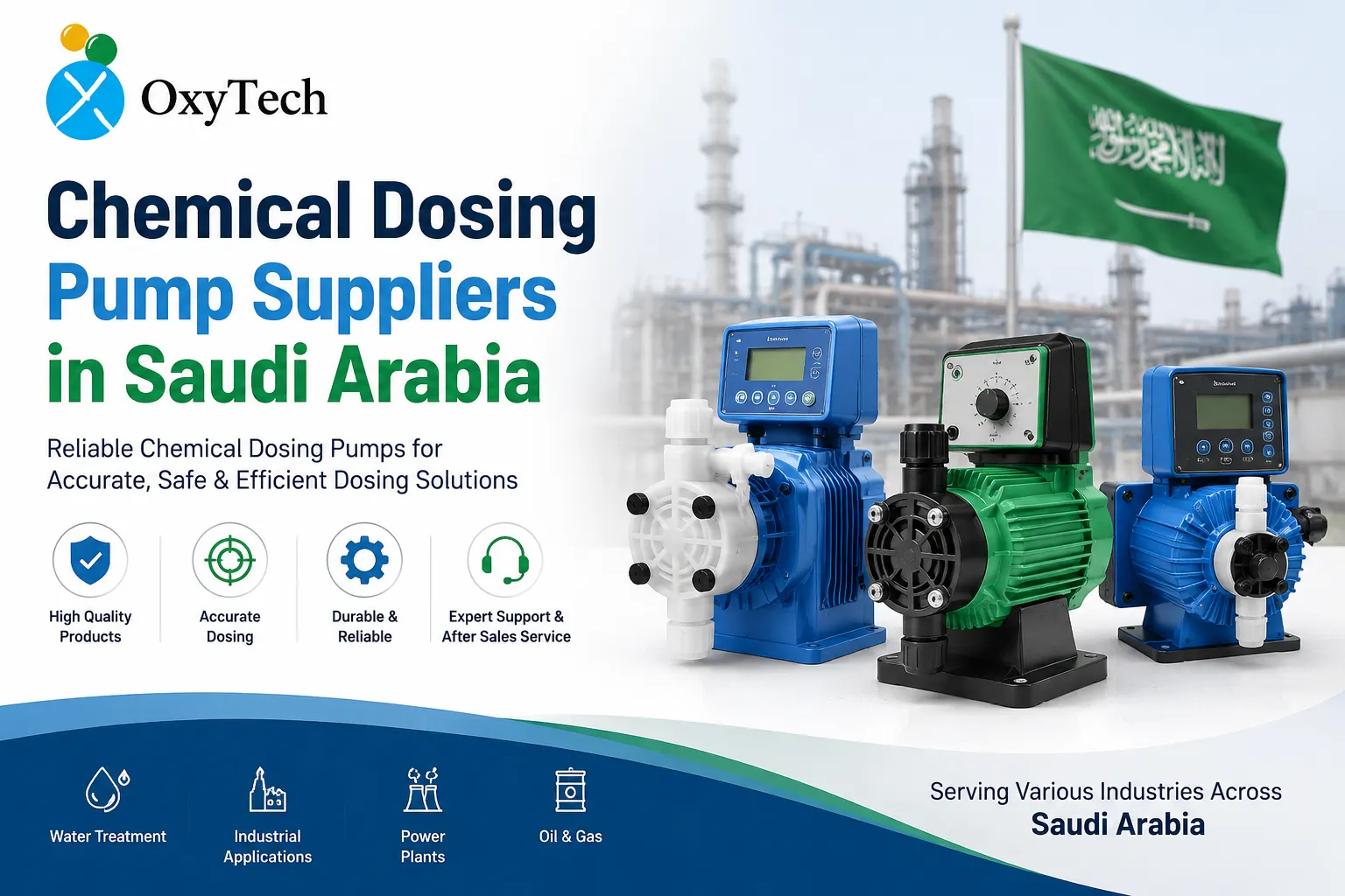 Chemical Dosing Pump Suppliers in Saudi Arabia – OxyTech: Your Trusted Partner for Precision Dosing Solutions